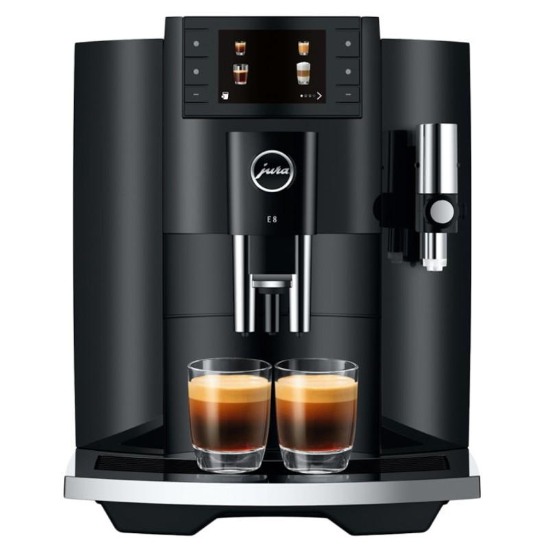 JURA E8 Piano Black (EC) kafijas automāts