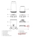 Malimo indo dangtis Stollar SNB550 maišytuvui (SNB550/54)
